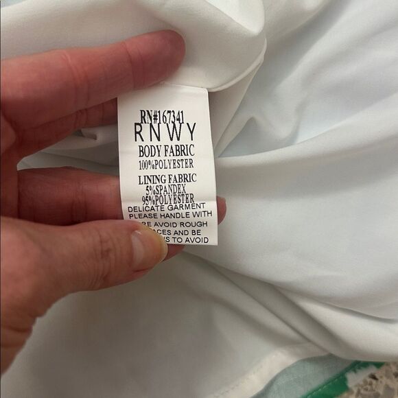 NWT Runaway the label Stelani maxi skirt blue green floral XS - Picture 9 of 9